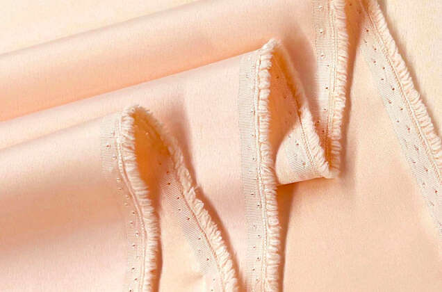 Свадебный сатин матовый, цвет кремовый, арт.34, Турция 2