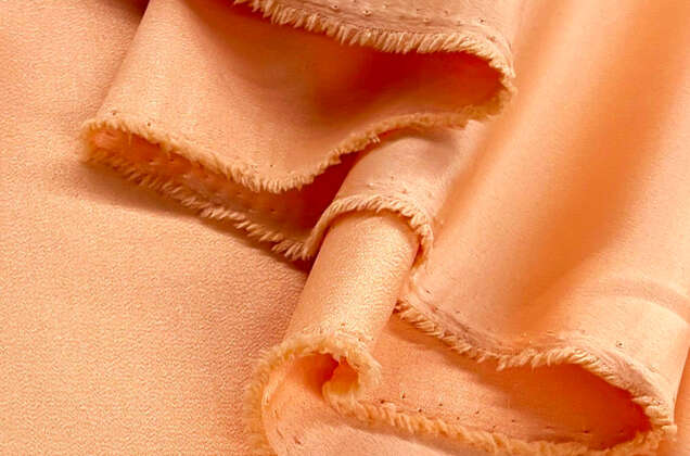 Свадебный сатин матовый, цвет персиковый, арт.24, Турция 3