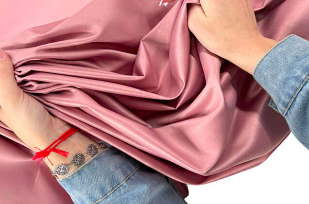 Свадебный сатин матовый, цвет сухая роза, арт.8, Турция 2