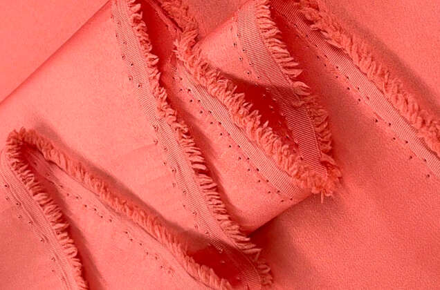 Свадебный сатин матовый, цвет лососевый, арт.6, Турция 3