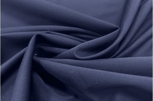 Рубашечная ткань с шерстью темно-синяя, арт. 7933, Италия