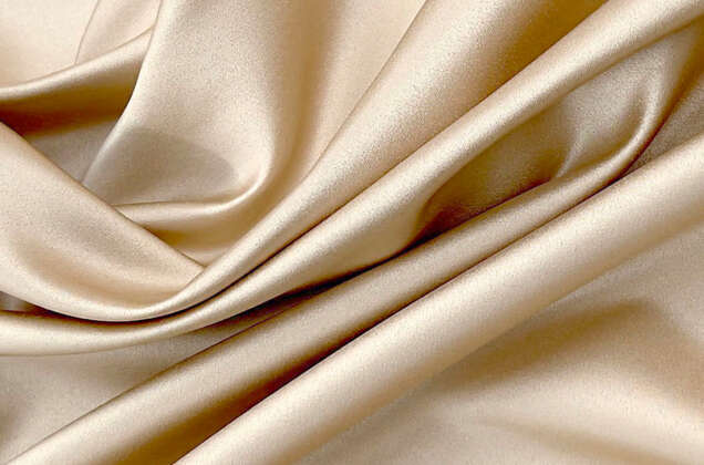 Свадебный сатин матовый, цвет бежевый, арт.51, Турция