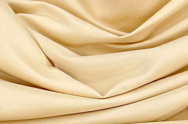 Свадебный сатин матовый, банановый крем, арт.46, Турция