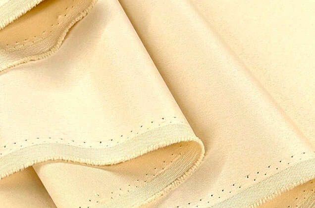 Свадебный сатин матовый, банановый крем, арт.46, Турция 2