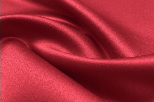Свадебный сатин матовый, красный, арт.38, Турция
