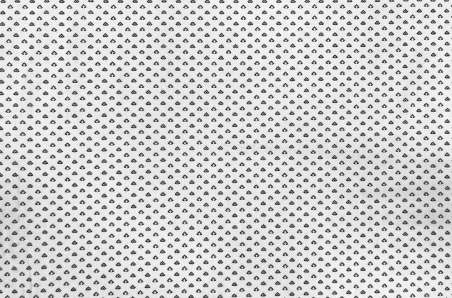 Рубашечно-плательный хлопок BARAN, черные листики на белом фоне 4