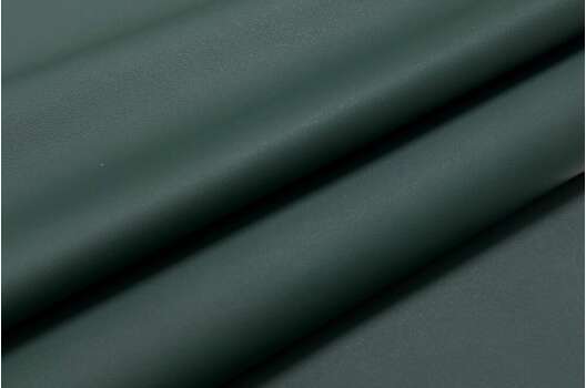 Искусственная кожа (экокожа) темно-зеленая, матовая