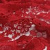 Кружевное полотно, 125 см цвет: красный 