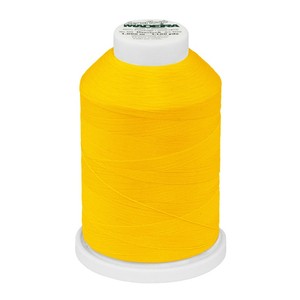 Нитки швейные текстурированные Aeroflock №100 (1000) Madeira, цвет 9360-желтый