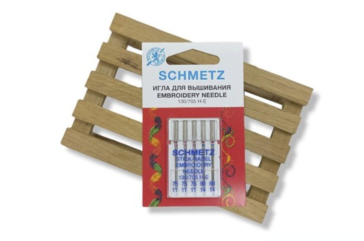 Schmetz для вышивки №75(3), 90(2), 5 шт