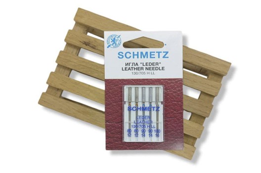 Schmetz для кожи №80(2), 90(2), 100, 5шт