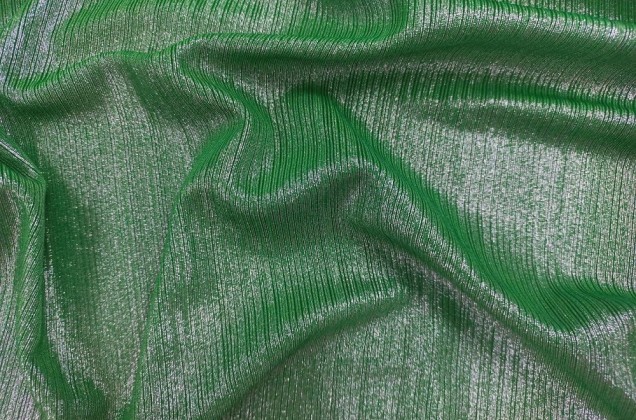 Трикотаж с люрексом (голограмма), зеленый 4