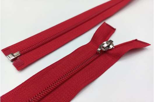 Молния спиральная, 70 см, тип 5, цвет 148 красная, разъемная