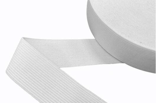 Резинка эластичная вязаная, белая, 30 мм