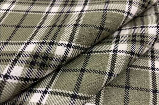 Костюмная ткань Клетка, хаки (21С81САР)