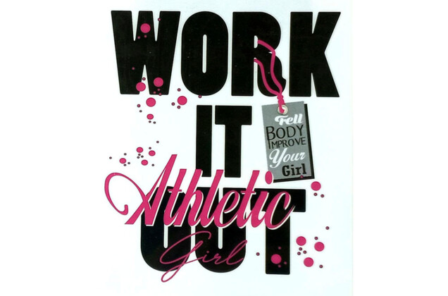 Термонаклейка Work it out 12х10 см