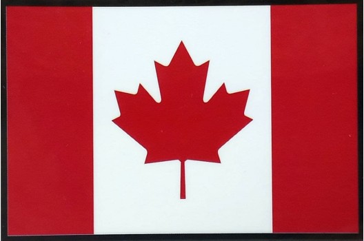 Термонаклейка Канадский флаг 8.8х5.7 см