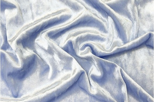 Бархат крэш (мрамор) небесно-голубой цвет, арт. 71