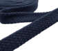 Шнур плоский, х/б, 12 мм цвет: темно-синий