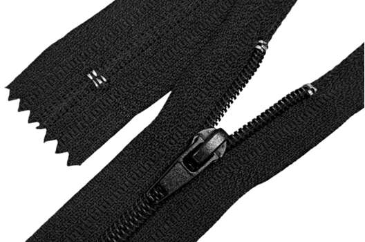 Молния брючная MaxZipper автомат, тип 4, неразъемная, 18 см, черная