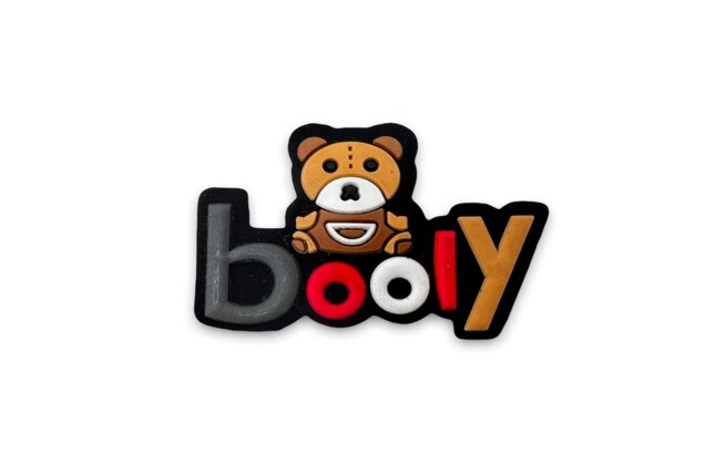 Нашивка Booly с мишкой, 4х5.6 см