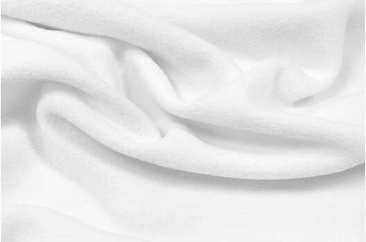 Флис двусторонний, белый (F101)