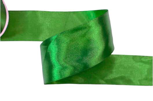 Лента атласная, 50 мм, зеленая (3042)