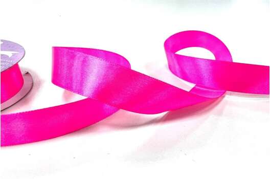 Лента атласная IDEAL, 25 мм, ярко-розовая (3080)