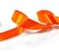 Лента атласная 25 мм цвет: оранжевый
