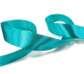Лента атласная 25 мм цвет: бирюзовый