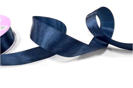 Лента атласная IDEAL, 25 мм, темно-синяя (3168)