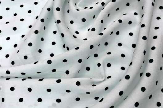 Штапель Горошек мелкий, 0.5 см, белый, Турция (АКЦИЯ)