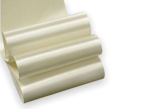 Лента атласная IDEAL, 100 мм, светло-кремовая (3004)