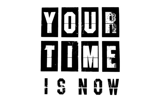 Термонаклейка, Your Time is Now, 13х11.3 см