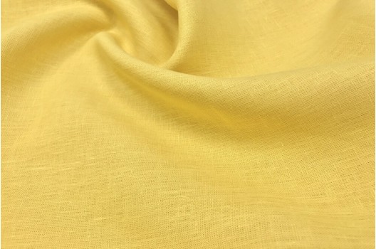 Лен постельный 15С52, желтый