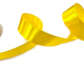 Лента атласная 25 мм цвет: желтый