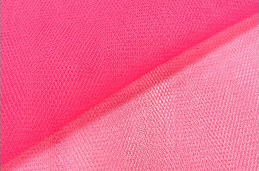 Фатин жесткий, розовый неон N57 Турция, 200 см