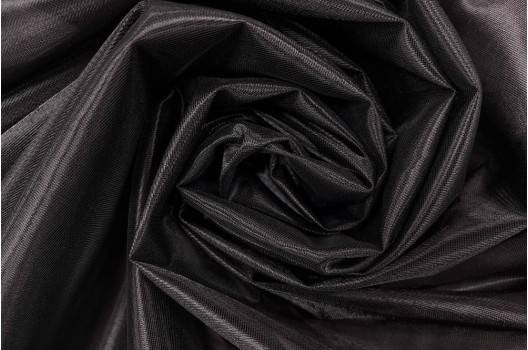 Корсетная сетка Seffaf Tul, 300 см, черная, арт. 52
