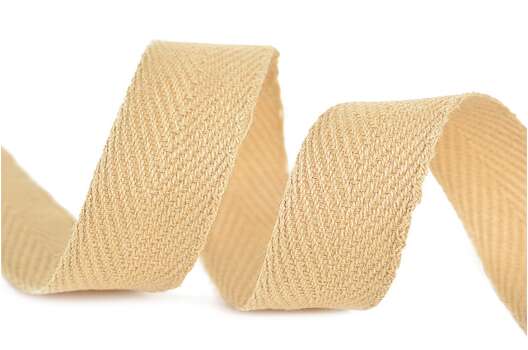 Тесьма киперная, 15 мм, бежевая (277)