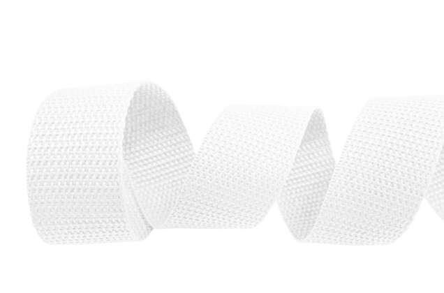 Лента ременная (стропа), 30 мм, белая