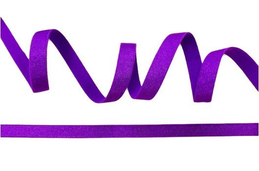 Резинка бельевая (для бретелей) 10 мм, фиолетовый неон
