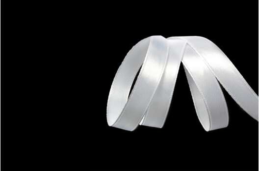 Лента атласная IDEAL, 12 мм, кипенно-белая (3001)