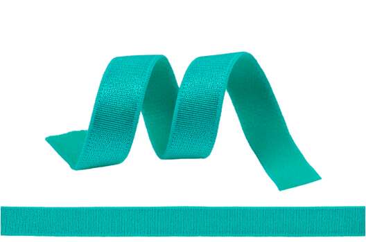 Резинка бельевая (для бретелей) 10 мм, бирюзовая