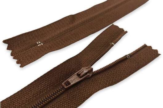 Молния брючная, 18 см, цвет 435 (коричневый)