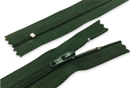 Молния брючная, 18 см, цвет 480 (темно-зеленый)