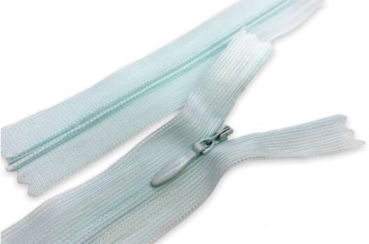 Молния потайная аквамарин (450), тип 3, неразъемная, 35 см, Турция