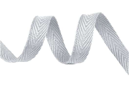 Тесьма киперная, полиэстер, 10 мм, светло-серая (154S)