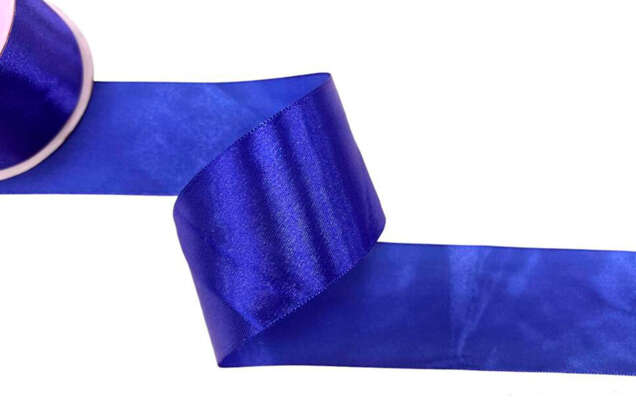 Лента атласная IDEAL, 50 мм, василек (4329)