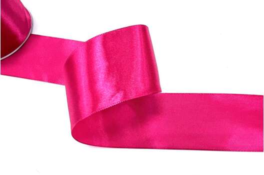 Лента атласная IDEAL, 50 мм, малиновая (3081)