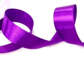 Лента атласная 25 мм цвет: фиолетовый